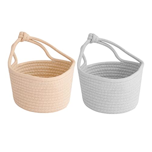 Toyvian 3 Pecas Recipiente Redondo Pequena Cesta Pendurada Jardineiras Para Plantas De Interior Aces