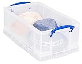 Really Useful Box Plastic Storage 12 Litre Clear (Pack Of 4) - Image 4