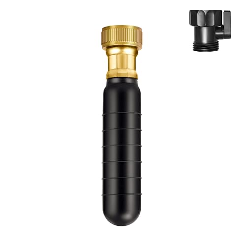 Drain Bladder Unclogger fits 1"to2" Pipes.& 3/4" Garden Hose Shut Off Valve,Drain Cleaning Bladder Unclogs Clogs in Kitchen Sinks, Bathtubs and Swimming Pool Pipes Through High-Pressure Water Flow