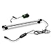 Karinear Acuario Iluminación LED Light Underwater barra sumergible luz para pescado Lámpara Agua con control y temporizador para Fish Tank, 37 cm, 8,4 W