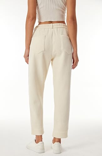 heipeiwa Women's Fleece Lined Corduroy Winter Thermal Grilfriend Boyfriend Casual Pants Warm Trouser4