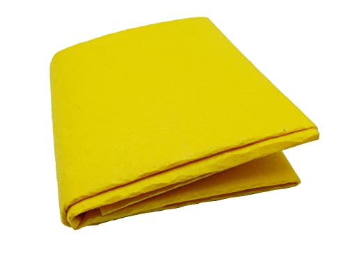 Image of Felt Cloth Golden Yellow | Stiff Hard, DIY, Patchwork, Sewing Crafting