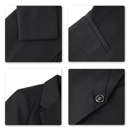 YUNCLOS Women's 2 Piece Office Lady Business Suit Set Slim Fit Blazer Pant