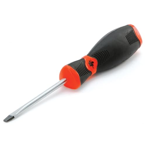 Image of Performance Tool W30986 Black & Red Slotted Screwdriver, 3 /16-Inch x 3-Inch
