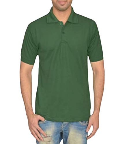 dark green collared shirt