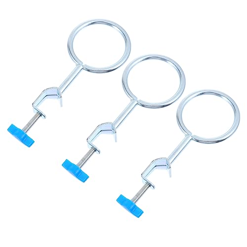 NAMOARLY 3pcs Retort Clamp Iron Retort Support Experiment Equipment Support Retort Ring
