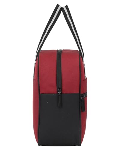 Image of Durable & Lightweight Lunch Bag | Trendy Water-Resistant Tiffin Bag & Meal Holder for Office, School, Travel & Picnic, Stylish, Insulated Design for Men, Women & Kids (Maroon)