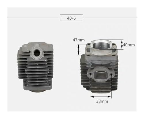 Kit cylindre-piston NB411 40 mm compatible débroussailleuse CG411 EC04 chemise segment - 7