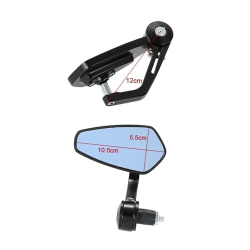 Retrovisor moto universal de manillar 7/8 ajustable con espejo de 360 grados 3
