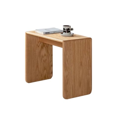 Mesa Auxiliar Mesa Auxiliar en Forma de C Mesa de Centro Mesa auxiliar en forma de C Mesa auxiliar superior de madera Mesa auxiliar pequeña Mesita de noche for dormitorio sala de estar, Montaje Senci