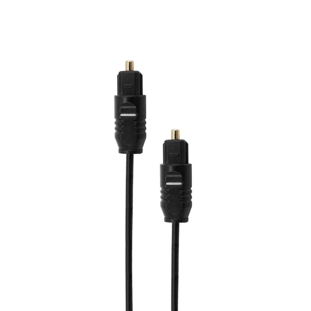 OcioDual Optyczny kabel Toslink 3 m światłowód Optic Fiber Audio LWL SPDIF M/M czarny do TV Optical Audio Cable kabel audio