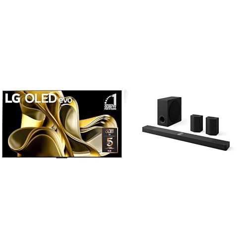 LG 77" OLED evo M3 4K Smart TV Bundle with 9.1.5-Channel OLED evo Soundbar with Rear Surround Speakers
