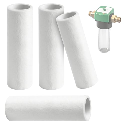 4 Stück Ersatzfilter 50 m kompatibel mit Grünbeck Wasserfilter FS 1 19cmx6cm Ersatzfilterkerzen für Grünbeck Wasserfilter FS 1 Hauswasserfilter Ersatz Kerzenfilter Zuschneidbare PP-Fasern