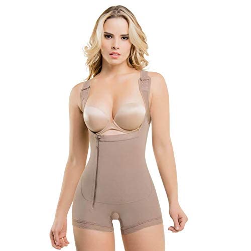GenericWorldCare® Women Posfor pos Shapewear Underbust Tummy Control Full Body Shaper Seamless Spandex Body Briefer Fajas Colombianas Color Gray Size S166809 | Pack of 1