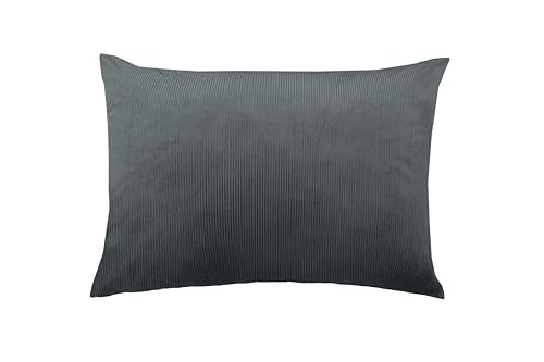 Quantum Interior by Maxland Cord-Dekokissen, Sofakissen mit Streifen, Grau, 45x45 cm und 50x70 cm, Weiche Rückenlehne für Sofa und Bett (Anthrazit, 50x70 cm) Quantum Interior by Maxland Cord-Dekokissen, Sofakissen mit Streifen, Grau, 45x45 cm und 50x70 cm, Weiche Rückenlehne für Sofa und Bett (Anthrazit, 50x70 cm)