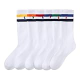 Polo Ralph Lauren Men's Classic Sport Performance Cotton Crew Socks 6 Pair Pack, White, Men's Shoe Size 6-12.5