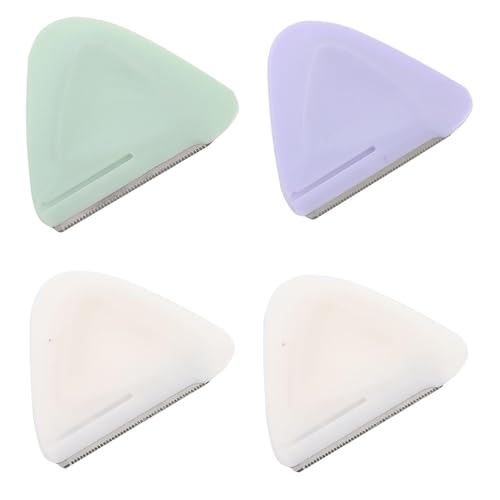 healvian 4個 携帯用耐久性ステンレス製眉シェーバー 旅行に 折りたたみ式軽量眉毛トリマー 男女兼用