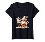 Photo Gallery donna summer vacation gnome graphic for women and men funny beach maglietta con collo a v Photo Gallery donna summer vacation gnome graphic for women and men funny beach maglietta con collo a v