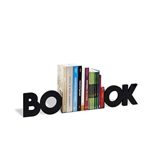 Aparador de Livros Book Geguton Cor: Preto