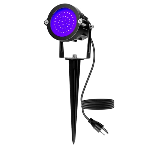 Elenora Halloween Spotlights Outdoor, 15W LED Black Light/Blacklight for Glow