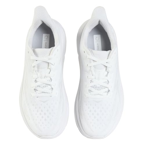 Hoka Women's Clifton 9 Sneaker, White/White, 10.5