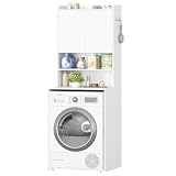 Hzuaneri Mobile Lavatrice, 2 Ripiani Aperti, 50 x 65 x 185 cm...