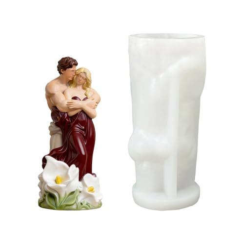 Coppia di in resina | Romantico stampo flessibile per alimenti per body art – stampo per arte corpo in resina | per decorazioni fai da te per aromaterapia con gesso per bricolage e San