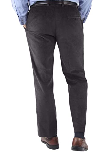 GATMSTZ Men's Trendy Regular Fit 3 Piece Suit Corduroy Wedding Blazer Vest Pants(Grey,46R)3