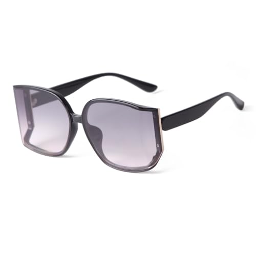 Lunettes de soleil carrées surdimensionnées pour femmes et hommes