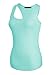 Urban CoCo Women's Basic Stretch Tank Tops (XL, Light Blue)