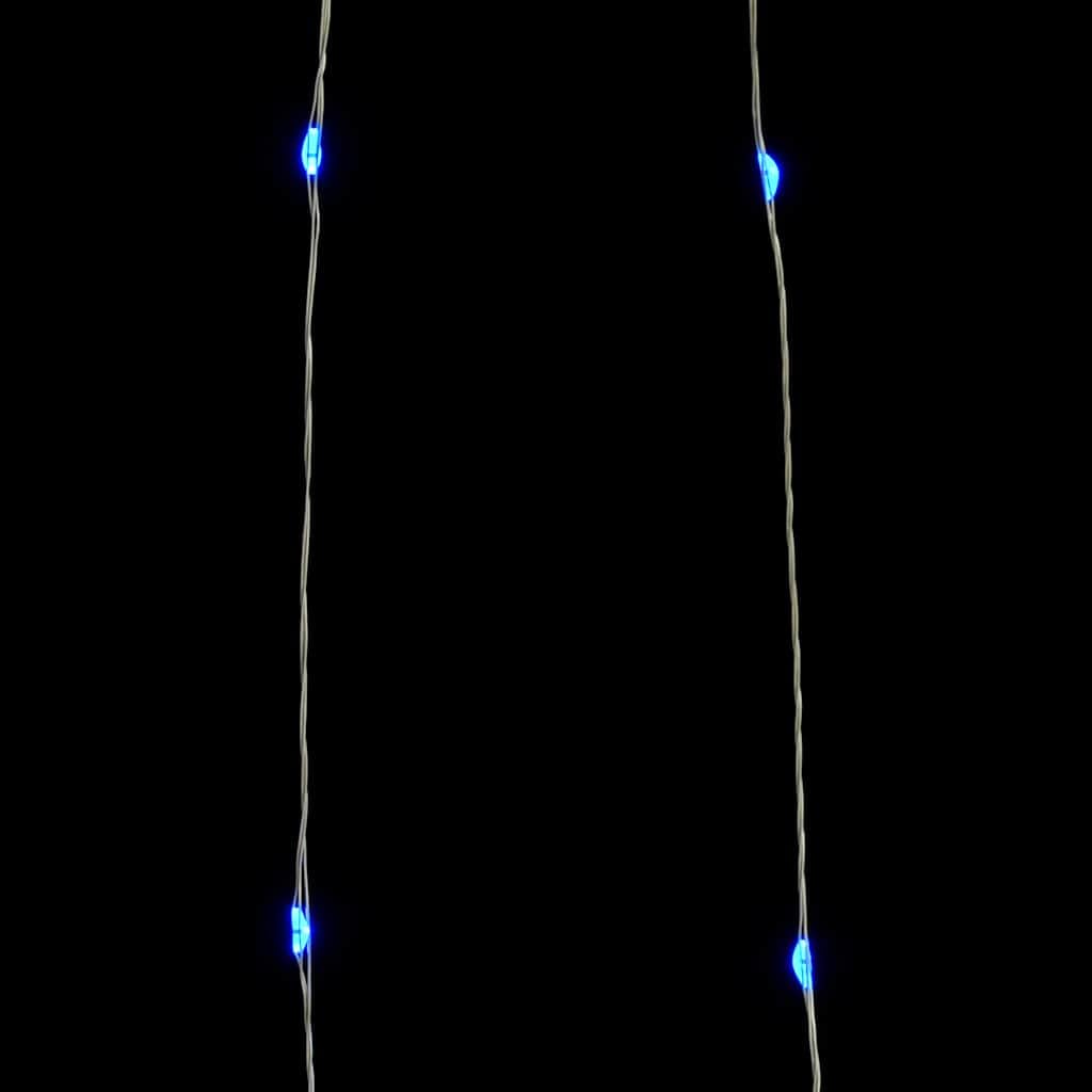 HaoChrymec Catena luminosa con filo in rame 400 LED a 8 modalità, blu, 40 m