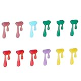 [GALPADA] 18個 水滴型シリコン製ワイングラスチャーム 飲み会用グラス識別マーカー 繰り返し使える食品グレード素材 パーテ ランダムカラー