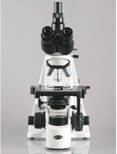 Image of AmScope T690C-5M Digital Trinocular Compound Microscope, 40X-2500X Magnification, WH10x and WH25x Super-Widefield Eyepieces, Infinity Objectives, Brightfield, Kohler Condenser, Double-Layer Mechanical Stage, Includes 5MP Camera with Reduction Lens and Software