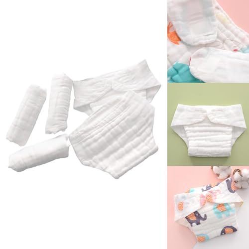 Image of BNF Cotton Pocket Dipaer Reusable Washable Adjustable for Infant Newborn Toddler S White | Baby | Diapering | Cloth Diapers