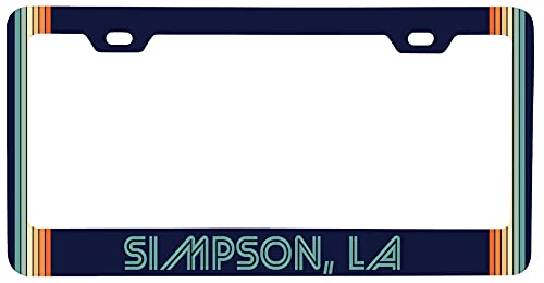 the simpsons license plate frame - Simpson Louisiana Car Metal License Plate Frame Retro Design