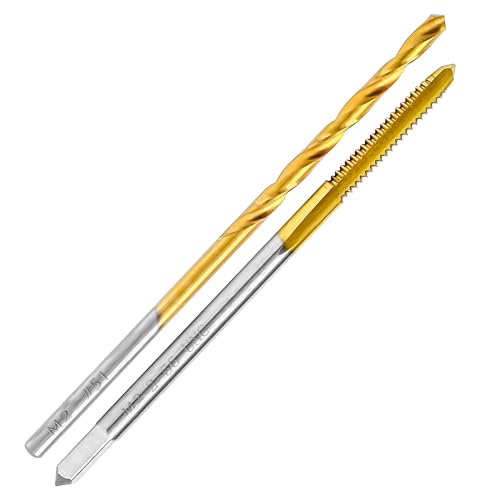 Image of 2-56 UNC Tap and #51 Drill Bit Kit, M2 HSS Drill and Tap Set, Combination of Drill and Tap Kit for Metal