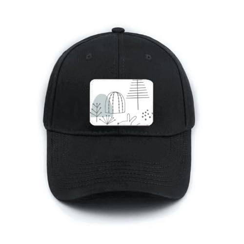 Casquette ajustable noire protégeant du soleil avec motif chiot mignon