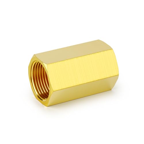 Adaptador de tubo de latón GASHER de 50 mm con rosca NPT hembra de 1/2 pulgada 7
