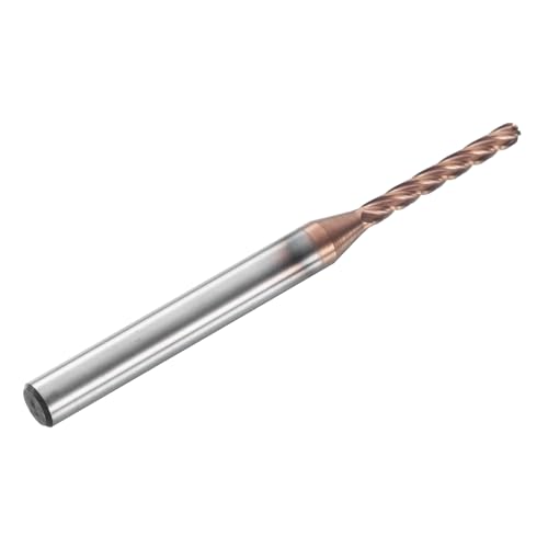 Image of HARFINGTON Ball Nose End Mill 4 Flute 1 /8 inch Diameter 1 /4 inch Shank Tungsten Carbide Uncoated Spiral CNC Router Bits 1 inch Cutting Length Single End Ball for Carving Engraving Grinding
