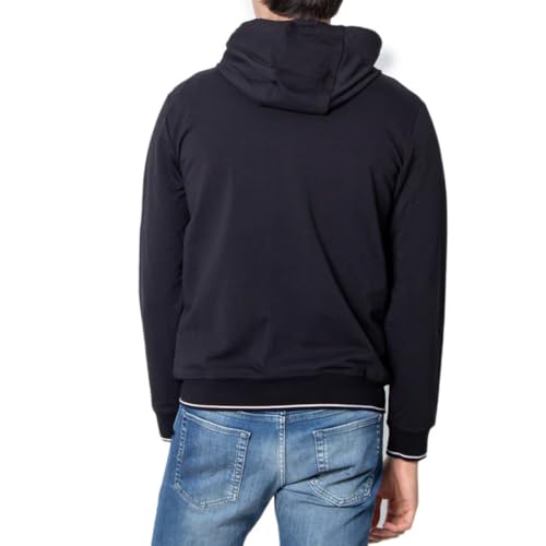 A｜X ARMANI EXCHANGE A | X ARMANI EXCHANGE Men's Logo Zipper Full Zip Hooded Sweatshirt, Black, XL2