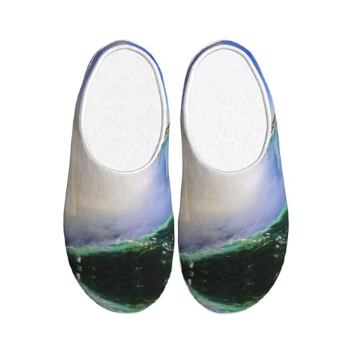 Chaussons en peluche EdWal Niagara Falls antidérapants et douillets