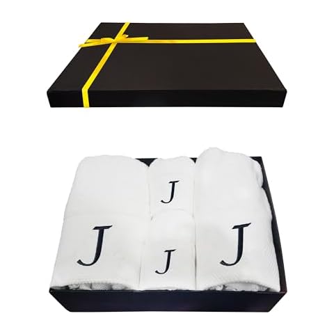 Monogrammed Cotton Bath Towel Set Cover