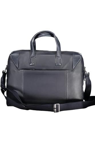 PIQUADRO Men's Outca4256s94 Folder with Two Handles Leather Blue, blue, Einheitsgröße2