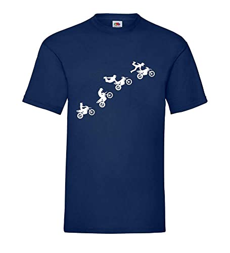 Tee-shirt Enduro Saut homme shirt84 marine résistant aux lavages en 3XL