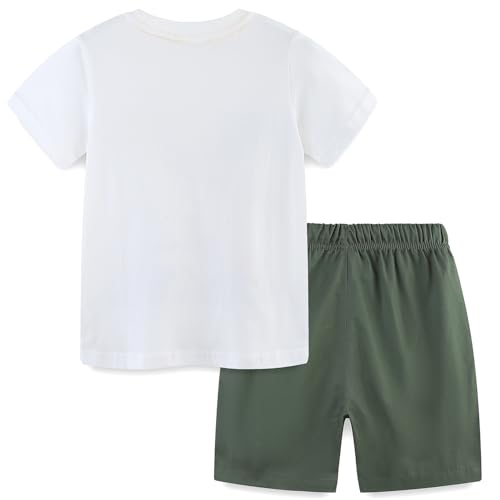 Image of Bumeex Toddler Boys Cotton Clothing Sets Short Sleeve Tee and Shorts