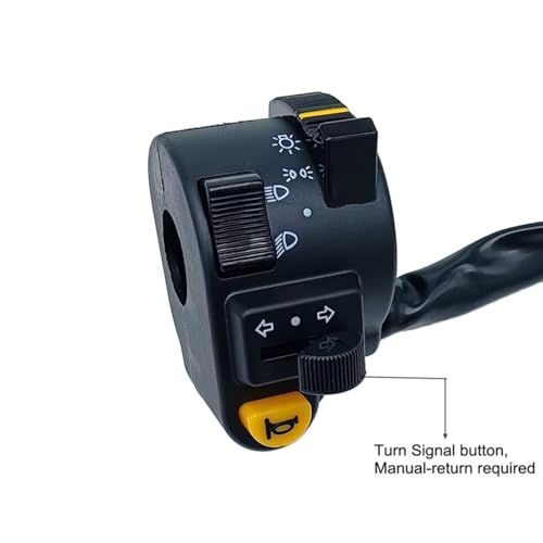 Commande clignotant moto 12V avec interrupteur antibrouillard et klaxon