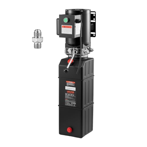 Vevor Hydraulic Pump 15 Quart Hydraulic Motor Hydraulic Lift Single Phase Car Lift 3450 RPM Dump Trailer 208-230 Volt Portable Car Lift 2 Horsepower Auto Lift Vehicle Lift Portable Power Press