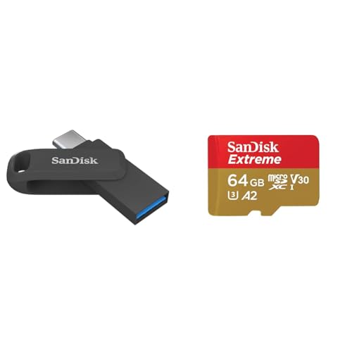 Image of SanDisk Ultra Dual Drive Go USB Type C Pendrive for Mobile (Black, 128 GB, 5Y - SDDDC3-128G-I35)