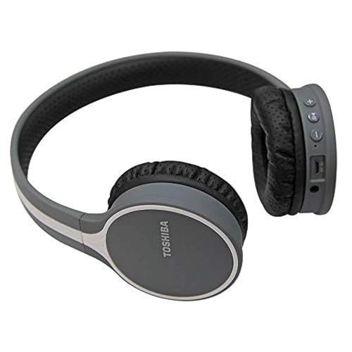 TOSHIBA RZE-BT180H Wireless Bluetooth On Ear Headphone with Mic (Black)