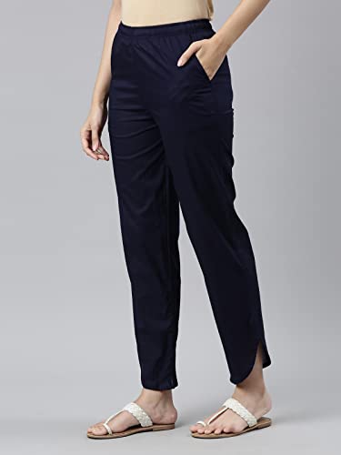 Image of GO COLORS Women Mid Rise Cotton Dhoti Pant